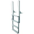 Jif Marine JIF MARINE EFL4-W 4-Wide Step Floating Dock Lift Ladder Anodized Aluminum EFL4-W